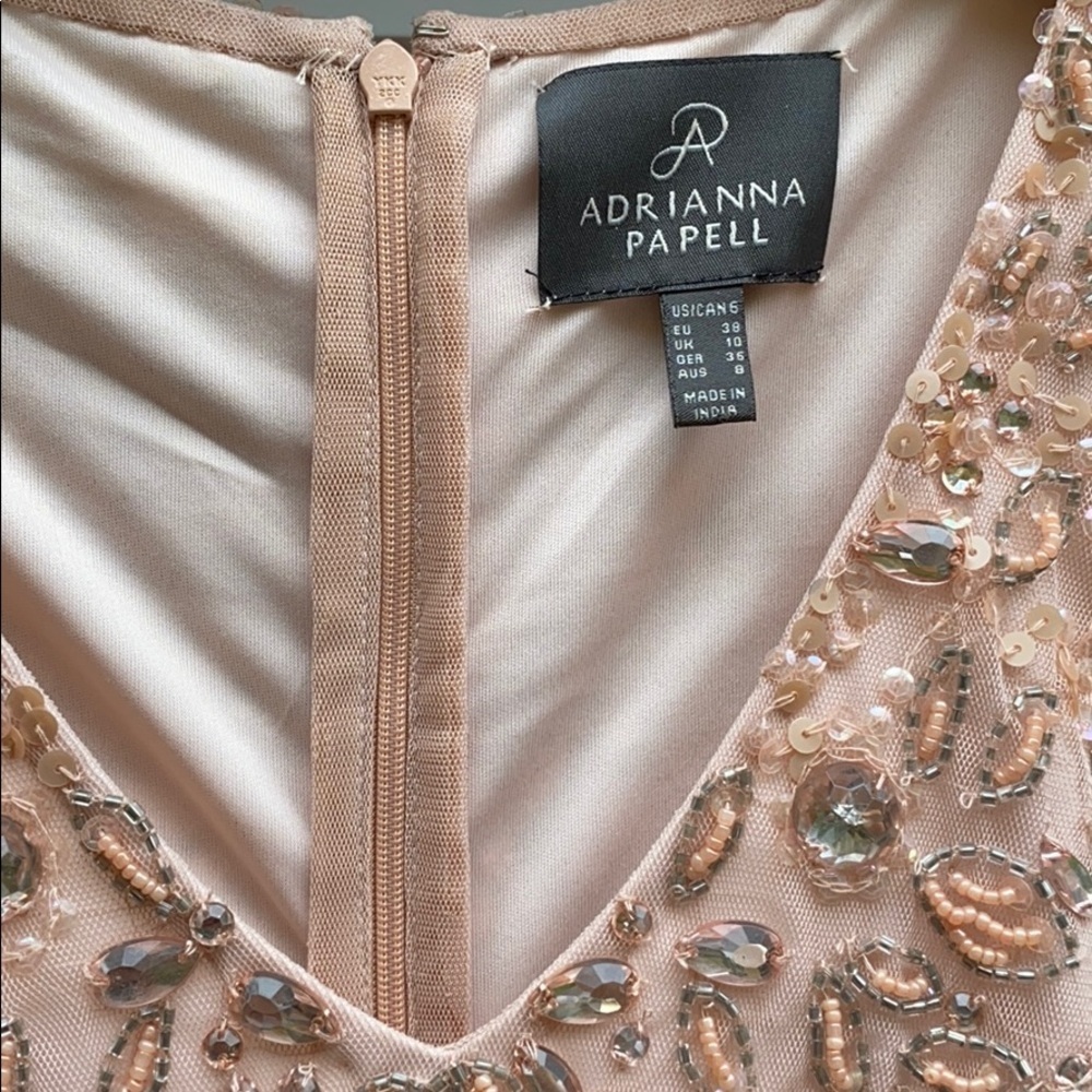 Blush Adrianna Papell Beaded Dress - Picture 6 of 8